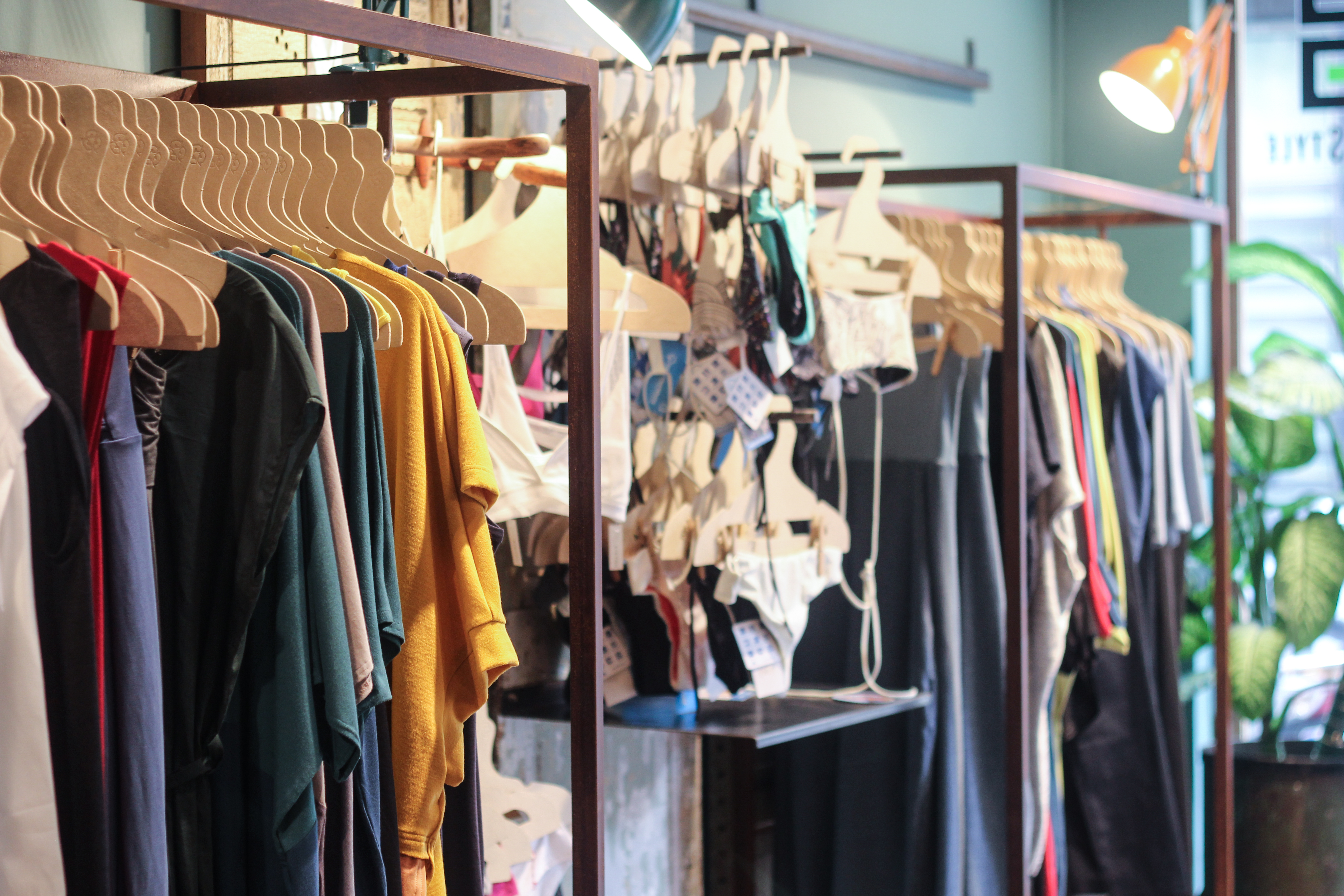Racks Of Clothing At Green Life Style The Switchers